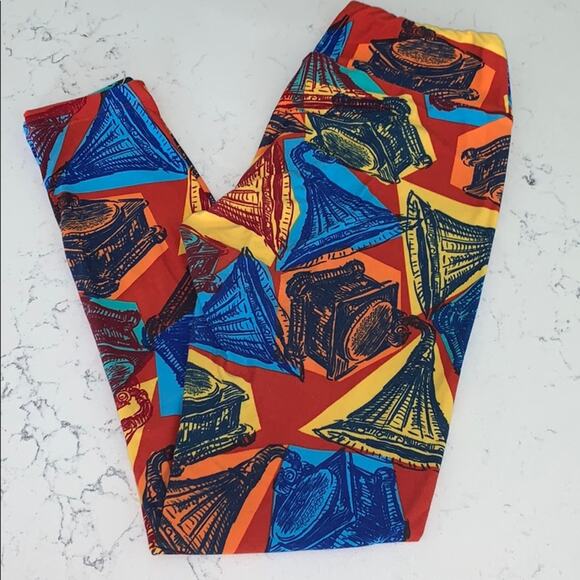 Lularoe Gramophone Leggings OS - Picture 2 of 6
